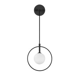 Opviq Geometri - 11125 Lámpara de pared blanco y negro